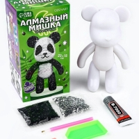 Алмазная мозаика на фигурке с полным заполнением &laquo;Мишка стразами&raquo;, панда