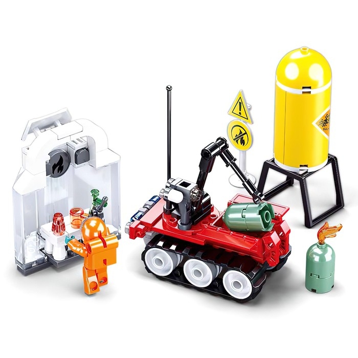 Конструктор Пожарный &laquo;Автономный разведчик&raquo;, 130 деталей