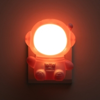 Ночник &laquo;Приветливый космонавт&raquo; 1Вт LED 4000-6000К Розовый 10х9х11,5см