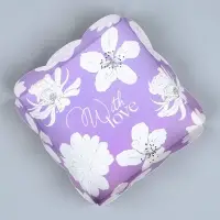 Коробка для печенья, кондитерская упаковка с пластиковой крышкой, With love, 10.5 х 10.5 х 3 см