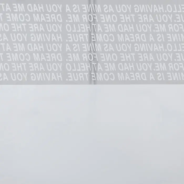 Пленка для цветов матовая, &laquo;Письмо прозрачное&raquo;, 58&times;58 см, белый