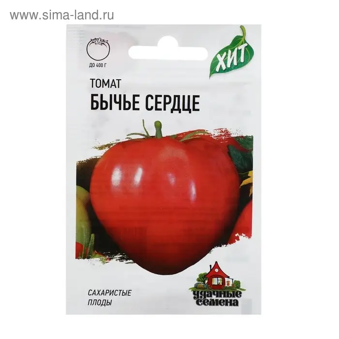 Семена Томат "Бычье сердце", среднерослое, индетерминантный,высокорослый, 0,05 г  серия ХИТ х3  4122