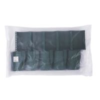 Ограждение декоративное, 24 &times; 100 см, 10 секций, пластик, зелёное, &laquo;Брёвнышко&raquo;