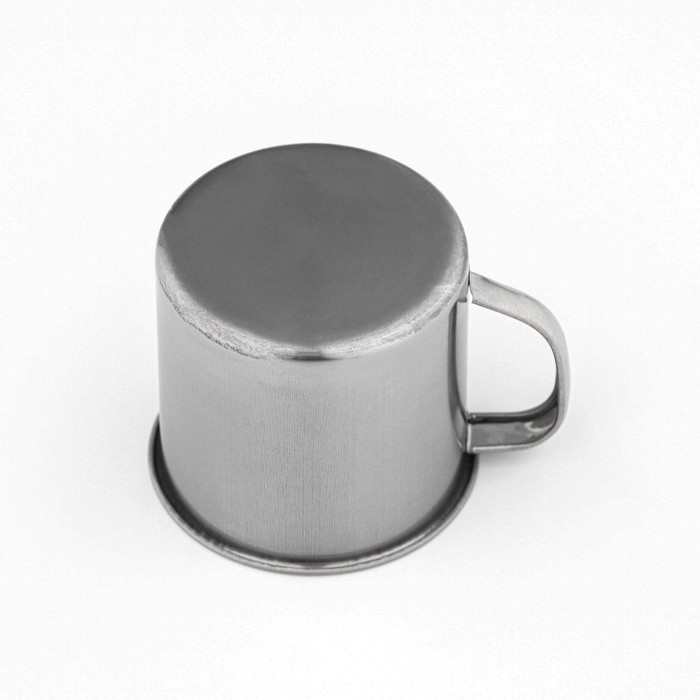 Кружка Доляна &laquo;Мэйли&raquo;, 250 мл, d=8 см, толщина 0.33 мм, нержавеющая сталь, хромированная