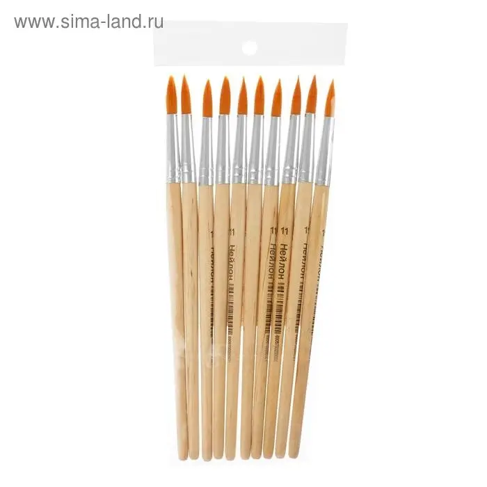 Кисть нейлон № 11, круглая