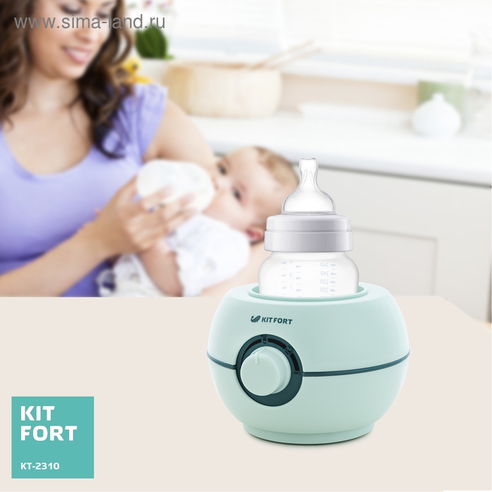 Подогреватель Kitfort КТ-2310, 100 Вт, PTC, от 40 до 100 &deg;С, 1 бутылочка