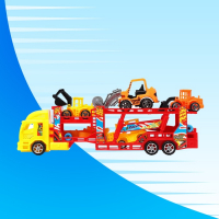 Грузовик инерционный &laquo;Автовоз&raquo;, с 6 машинами, цвета МИКС