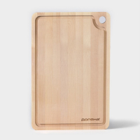 Доска разделочная с канавкой, 33&times;22&times;1,5 см, берёза