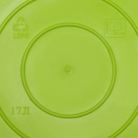 Корзина для белья мягкая, 17 л, 33&times;33&times;24,5 см, цвет ярко-зелёный