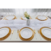 Тарелка - блюдо подстановочное Magistro &laquo;Бурлеск&raquo;, d=33 см, цвет золотой