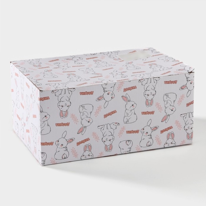 Блюдо сервировочное Доляна &laquo;Зайка&raquo;, 30&times;16,5&times;10 см, цвет голубой