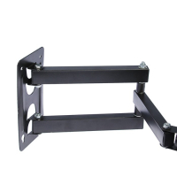 Кронштейн Luazon KrON-56, для ТВ, наклонно-поворотный, 14-42", 80-390 мм от стены, чёрный