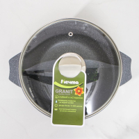 Кастрюля &laquo;Гранит&raquo;, 3 л, антипригарное покрытие, цвет серый