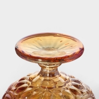 Креманка стеклянная Magistro &laquo;Ла-Манш&raquo;, 350 мл, 12&times;10,5 см цвет янтарный