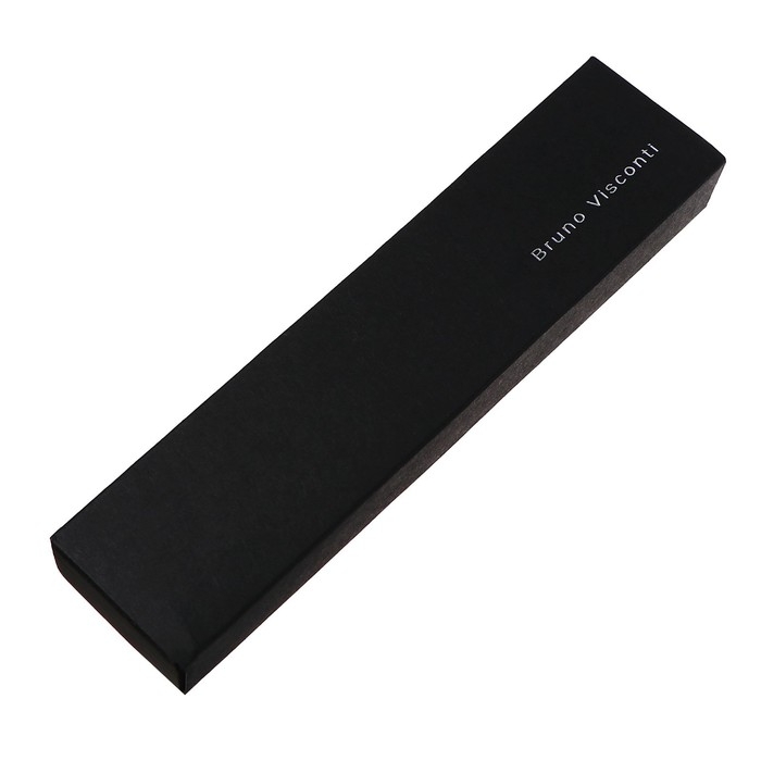 Ручка шариковая поворотная, 0.7 мм, BrunoVisconti PALERMO, стержень синий, металлический корпус Soft Touch серый, в красном футляре