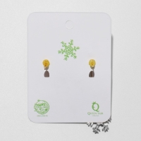 Новый год! Серьги &laquo;Новогодние пушистые&raquo; елка и снежинка, цветные