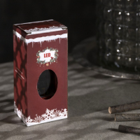 Светодиодная фигура &laquo;Ёлка в телефонной будке&raquo; 5.3 &times; 12 &times; 5.3 см, пластик, батарейки AG13х3 (в комплекте), свечение тёплое белое