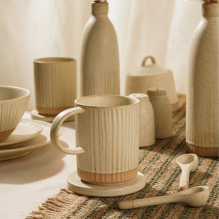 Набор подставок под горячее SL Home &laquo;Виенто&raquo;, d=10 см, цвет бежевый