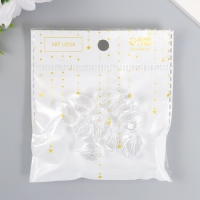 Бусины для творчества пластик "Кристалл-капля" набор 20 гр 2х1,3х1,3 см