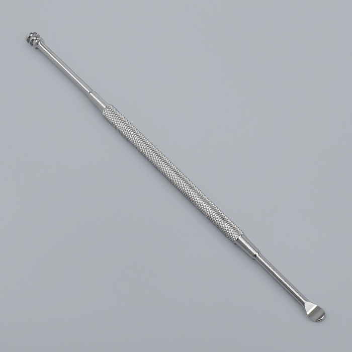 Ухочистка, двухсторонняя, металл, 12 см, цвет серебристый