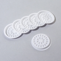 Палетка (лунка) для смешивания клея, набор - 40 шт, 4,8 &times; 0,5 см, цвет белый