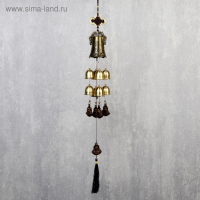 Музыка ветра металл "Будда" 8 колокольчиков 60 см