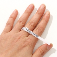 Прибор для измерения размера кольца &laquo;Кольцемер-лента&raquo;, 11,5&times;0,8&times;0,8 см, цвет белый