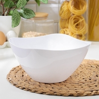 Салатник пластиковый BEROSSI &laquo;Рондо&raquo;, 2 л, белый