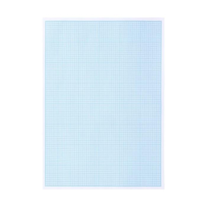 Бумага масштабно-координатная А3 10 листов Calligrata, голубая сетка