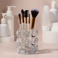 Подставка для хранения косметических принадлежностей &laquo;Bubble&raquo;, 10 &times; 8 см, цвет прозрачный