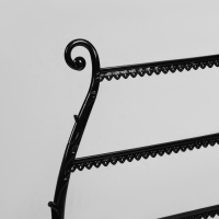 Подставка для украшений &laquo;Арфа&raquo;, 34 места, 15&times;28&times;38 см, цвет чёрный