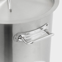 Кастрюля из нержавеющей стали Hanna Kn&ouml;vell HoReCa, 20 л, толщина 0,8 мм, 201 сталь, металлическая крышка