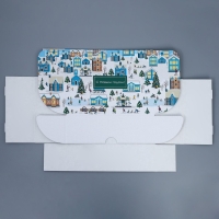 Коробка подарочная новогодняя складная &laquo;Город&raquo;, 30,7 х 22 х 9,5 см, Новый год