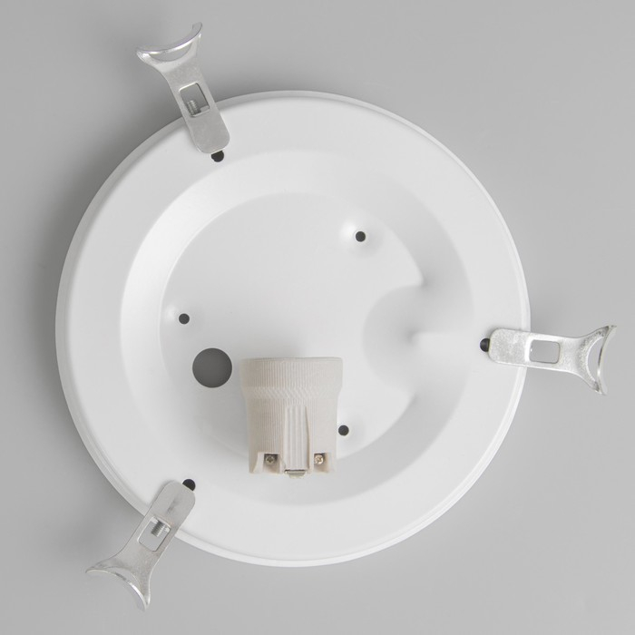 Светильник "Мяч" моллир., 1х60Вт Е27, хром, d=25 см,  h=4,5 см