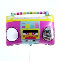 Шар фольгированный 24" &laquo;Магнитофон&raquo;, цвет розовый