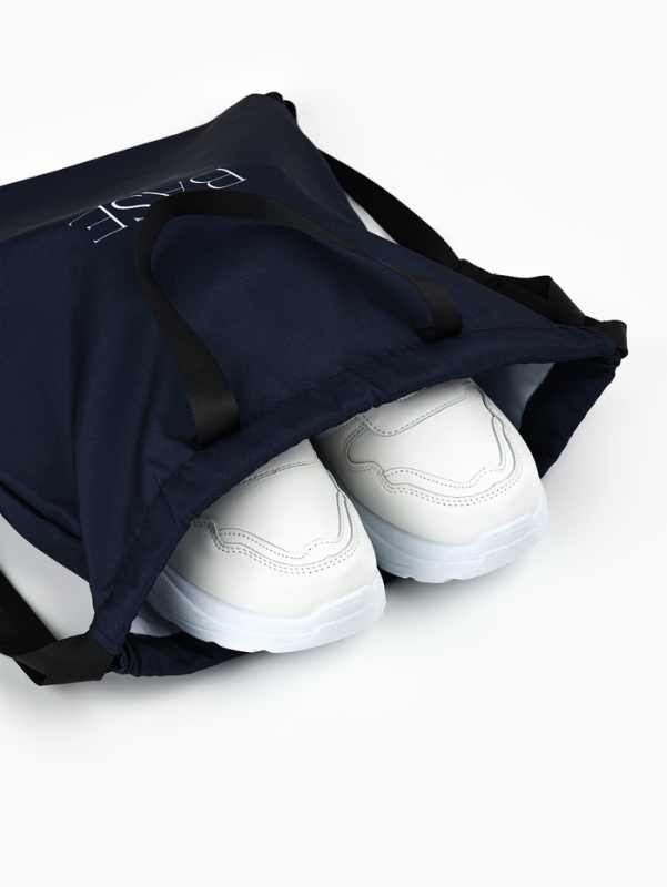 Мешок для обуви "Base", цвет графит, два вида ручек, 41х31 см