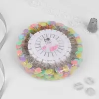 Булавки для квилтинга &laquo;Цветок&raquo;, 53 мм, 20 шт., разноцветные