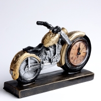 Часы настольные интерьерные, &laquo;Байк&raquo;, на батарейках, 28&times;7.4&times;17 см, d-7 см