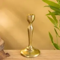 Подсвечник "Голди" алюминий 16 см, цв. золото