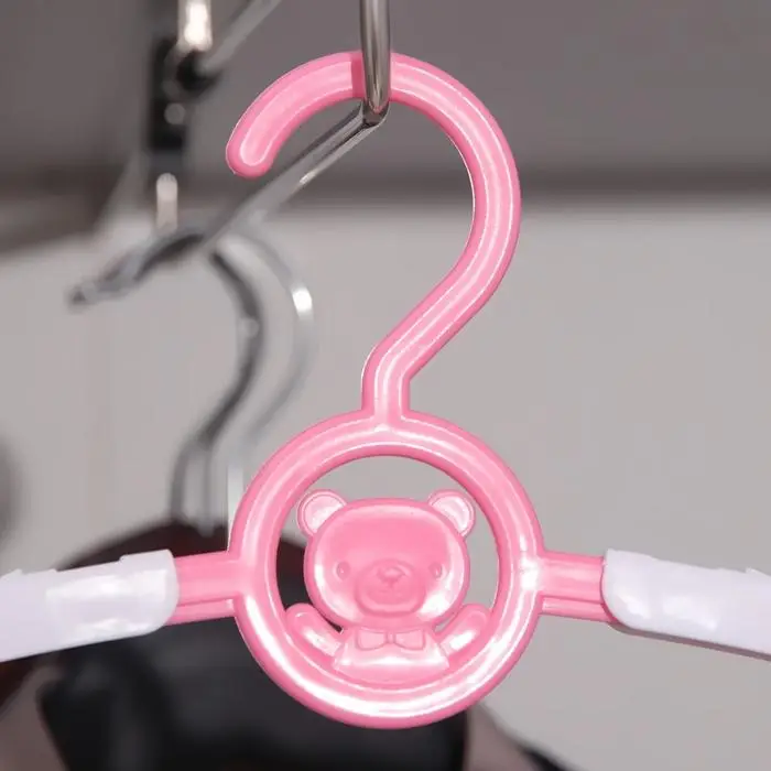 Плечики для одежды детская &laquo;Мишка&raquo;, раздвижная, размер 30-34, цвет МИКС