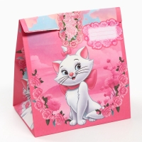 Набор крафтовых пакетов со стикерами, Коты Аристократы, 18х22х12 см