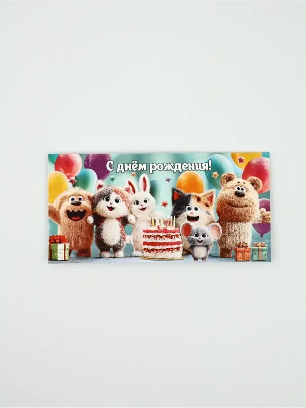 Конверт для денег &laquo;С днем рождения!&raquo;46, 16,5 &times; 8 см