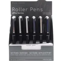 Ручка-роллер BrunoVisconti "XProRoll 0380" 0.5мм, стерж/черн с жидк чернилами