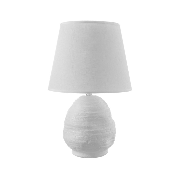 Настольная лампа с абажуром RISALUX &laquo;Аризона&raquo;, 1&times;40 Вт, Е27, белый, 20&times;20&times;32 см