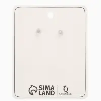 Серьги "Сердечная вишня", цвет красный в серебре