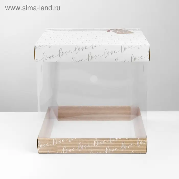 Коробка для торта, кондитерская упаковка, &laquo;Тебе&raquo;, 30 х 30 см