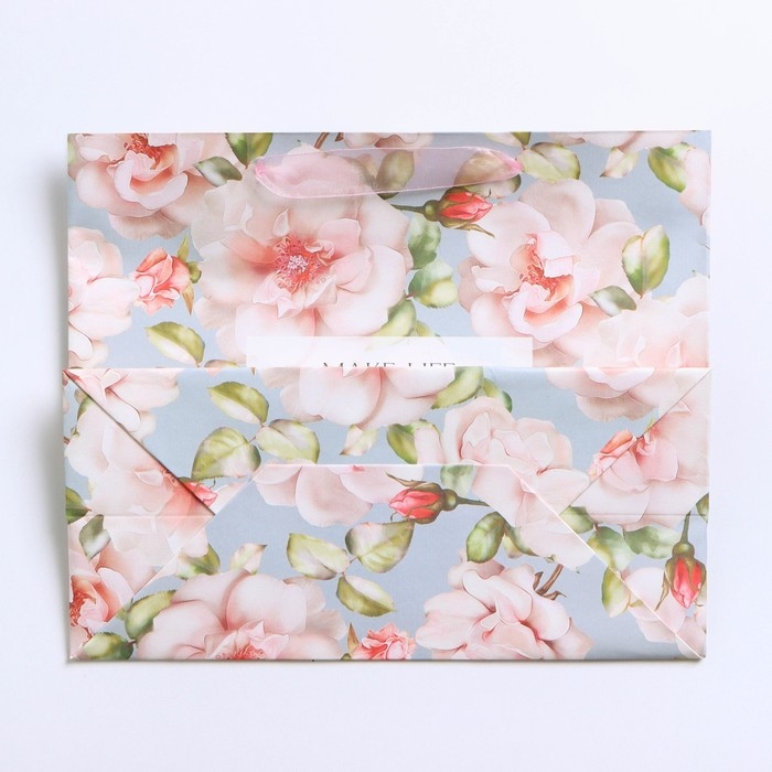 Пакет подарочный крафтовый с пластиковым окном, упаковка, &laquo;Beautiful&raquo;, 24 х 20 х 11 см