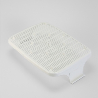 Туалет с сеткой, 44х33х11,5 см, бежевый/белый