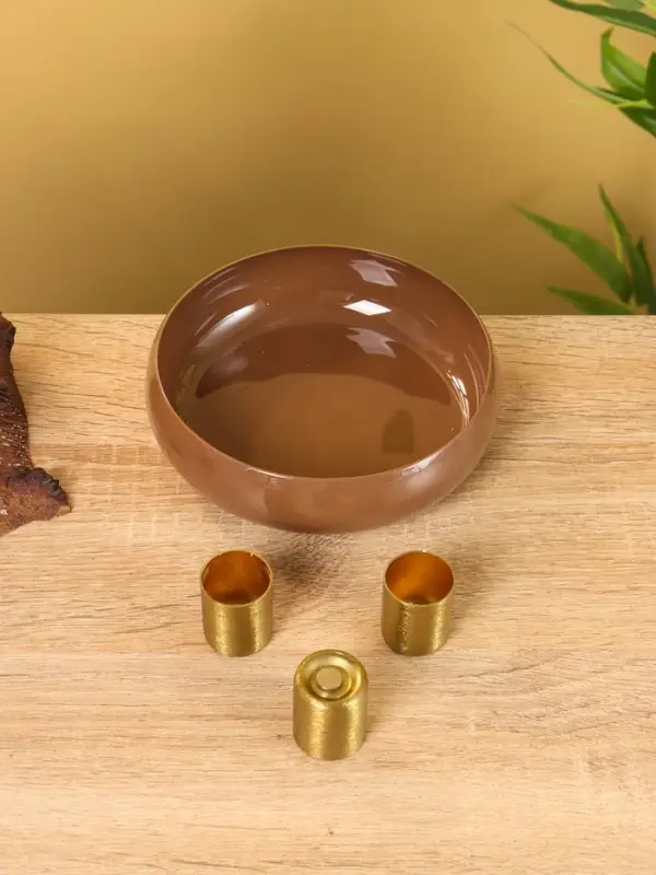 Подсвечник на 3 свечи на магнитах &laquo;Бисквит&raquo;, 13&times;13&times;4 см