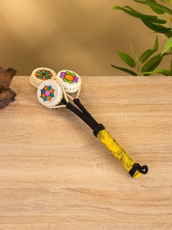 Сувенирный музыкальный инструмент "Клон Тонг" пластик, ротанг, 10х3х30 см